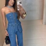Cropped jeans lay